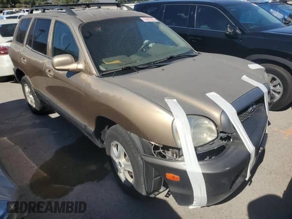 2003 Hyundai Santa Fe GLS z VIN KM8SC13D53U558567, wystawiony jako Copart lot #70406325 z przebiegiem Nie podano mil oraz Nie do naprawy • Non repairable. Historia ofert i sprzedaży dostępna na DreamBid. Obrazek 4.