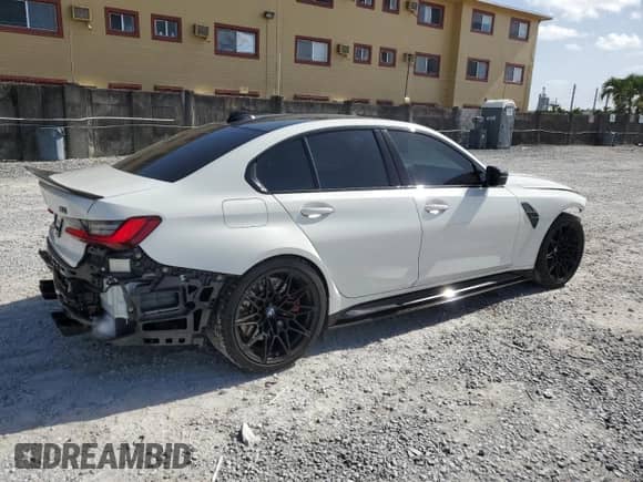 2022 BMW M3 Competition xDrive z VIN WBS43AY08NFL64831, wystawiony jako Copart lot #66165945 z przebiegiem 25 712 mil mil oraz Szkoda całkowita • Salvage title. Historia ofert i sprzedaży dostępna na DreamBid. Obrazek 3.