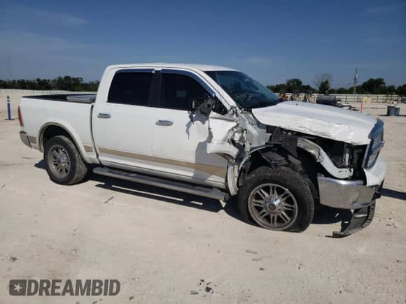2014 Ram 1500 Longhorn z VIN 1C6RR7PT9ES474019, wystawiony jako Copart lot #57083875 z przebiegiem 75 824 mil mil oraz Szkoda całkowita • Salvage title. Historia ofert i sprzedaży dostępna na DreamBid. Obrazek 4.