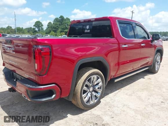 2023 GMC Sierra 1500 Denali with VIN 3GTUUGE83PG206626, listed as a IAAI auction lot 42735688 with 25,159 mi miles and . Bid and sale history available at DreamBid. Image 4.