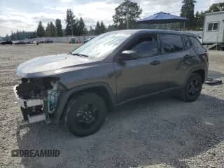 2020 Jeep Compass Sport z VIN 3C4NJCAB9LT199013, wystawiony jako Copart lot #71874175 z przebiegiem 77 367 mil mil oraz Szkoda całkowita • Salvage title. Historia ofert i sprzedaży dostępna na DreamBid. Obrazek 1.