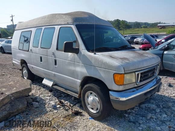 2004 Ford Econoline Cargo with VIN 1FTNS24WX4HA92137, listed as a IAAI auction lot 42888080 with 158,035 mi miles and . Bid and sale history available at DreamBid. Image 1.
