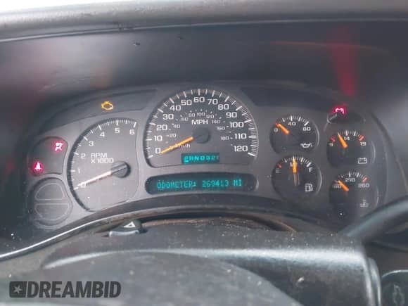 2003 Chevrolet Tahoe Z71 with VIN 1GNEK13T03R105320, listed as a IAAI auction lot 40929720 with 269,416 mi miles and . Bid and sale history available at DreamBid. Image 7.