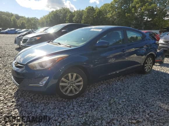 2016 Hyundai Elantra Limited with VIN KMHDH4AE3GU518193, listed as a Copart auction lot 84249595 with 138,854 mi miles and Salvage title. Bid and sale history available at DreamBid. Image 1.
