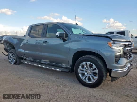 2025 Chevrolet Silverado 1500 with VIN 3GCPKDEK7SG259805, listed as a Copart auction lot 82132495 with 3,187 mi miles and Clean title. Bid and sale history available at DreamBid. Image 4.