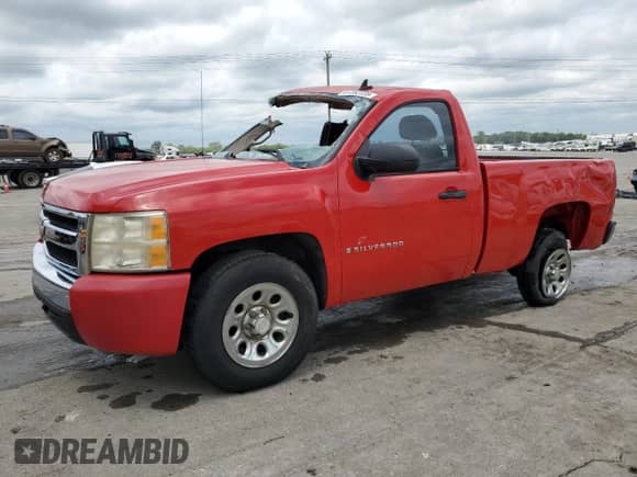 2007 Chevrolet Silverado 1500 Work Truck with VIN 1GCEC14C77Z621393, listed as a Copart auction lot 67382725 with 165,368 mi miles and Salvage title. Bid and sale history available at DreamBid. Image 1.