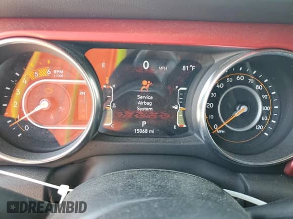 2023 Jeep Wrangler Rubicon z VIN 1C4JJXFM0PW585691, wystawiony jako Copart lot #54381345 z przebiegiem 15 068 mil mil oraz Szkoda całkowita • Salvage title. Historia ofert i sprzedaży dostępna na DreamBid. Obrazek 9.