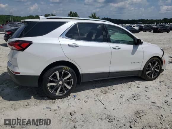 2023 Chevrolet Equinox Premier with VIN 3GNAXNEG7PL194064, listed as a Copart auction lot 64339555 with 21,615 mi miles and Salvage title. Bid and sale history available at DreamBid. Image 3.