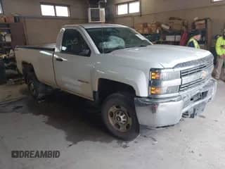 2015 Chevrolet Silverado 2500HD Work Truck with VIN 1GC0KUEG8FZ111083, listed as a IAAI auction lot 41425303 with 219,829 mi miles and . Bid and sale history available at DreamBid. Image 1.