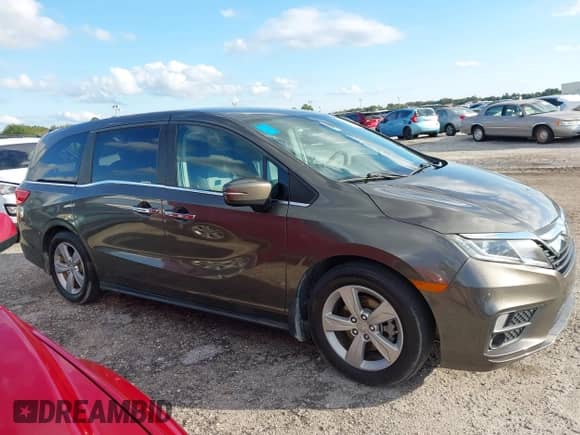 2019 Honda Odyssey EX-L with VIN 5FNRL6H72KB134015, listed as a IAAI auction lot 43556891 with 88,201 mi miles and . Bid and sale history available at DreamBid. Image 13.
