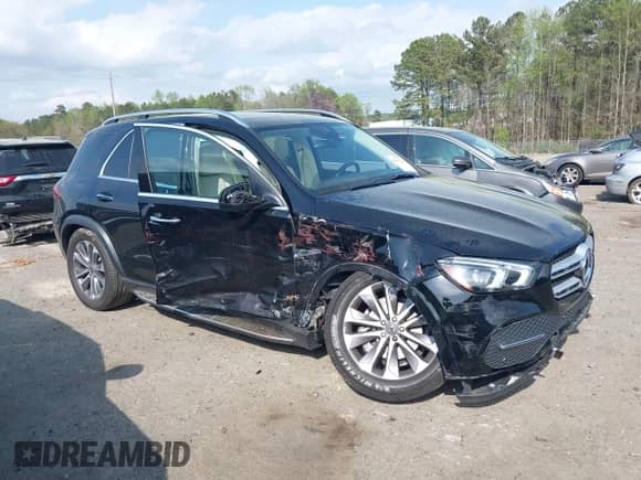 2023 Mercedes-Benz GLE 350 with VIN 4JGFB4JB4PA918619, listed as a IAAI auction lot 41942725 with 16,030 mi miles and . Bid and sale history available at DreamBid. Image 1.