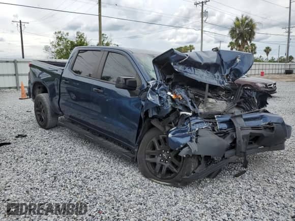 2022 Chevrolet Silverado 1500 Custom with VIN 1GCPABEKXNZ509923, listed as a Copart auction lot 59538935 with Not provided miles and Non repairable. Bid and sale history available at DreamBid. Image 4.