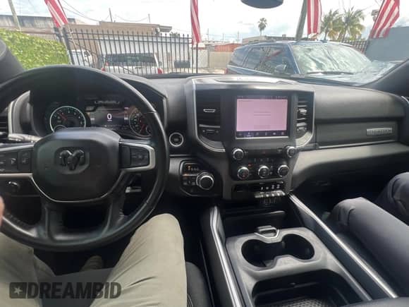 2022 Ram 1500 Big Horn with VIN 1C6RRFBG4NN279562, listed as a Copart auction lot 65243905 with 42,340 mi miles and Clean title. Bid and sale history available at DreamBid. Image 9.