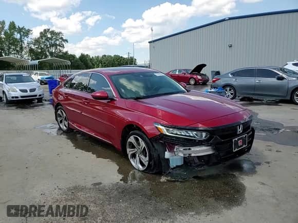 2018 Honda Accord EX-L с VIN 1HGCV1F51JA043895, выставлен на аукционе Copart как лот 71073035 с пробегом 68 262 миль миль и Списание • Salvage title. История ставок и продаж доступна на DreamBid. Изображение 14.