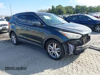 2013 Hyundai Santa Fe Sport with VIN 5XYZU3LA4DG036646, listed as a IAAI auction lot 43354471 with 224,022 mi miles and . Bid and sale history available at DreamBid. Image 1.