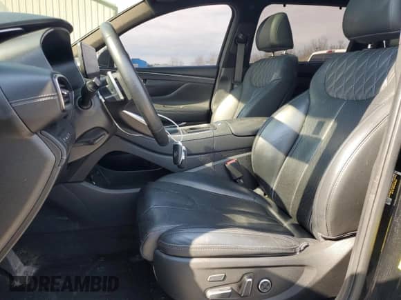 2021 Hyundai Santa Fe Calligraphy with VIN 5NMS5DALXMH372543, listed as a Copart auction lot 50348125 with 99,844 mi miles and Salvage title. Bid and sale history available at DreamBid. Image 7.