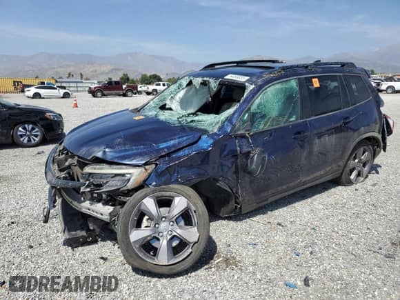 2019 Honda Passport Touring with VIN 5FNYF7H92KB008344, listed as a Copart auction lot 54093855 with 46,517 mi miles and Salvage title. Bid and sale history available at DreamBid. Image 1.