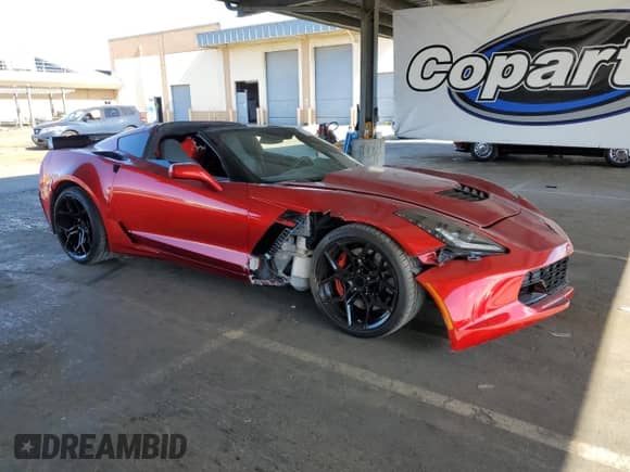 2019 Chevrolet Corvette Z06 3LZ with VIN 1G1YU2D67K5606590, listed as a Copart auction lot 72090335 with 60,275 mi miles and Salvage title. Bid and sale history available at DreamBid. Image 4.