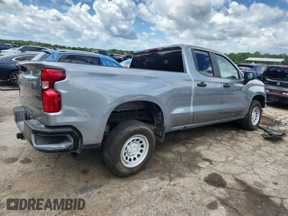 2024 Chevrolet Silverado 1500 Work Truck with VIN 1GCRAAEKXRZ315854, listed as a Copart auction lot 60700275 with 19,002 mi miles and Salvage title. Bid and sale history available at DreamBid. Image 3.