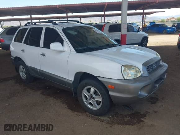 2001 Hyundai Santa Fe GLS z VIN KM8SC83D21U076418, wystawiony jako IAAI lot #43023821 z przebiegiem 146 121 mil mil oraz . Historia ofert i sprzedaży dostępna na DreamBid. Obrazek 1.