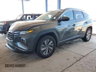 2024 Hyundai Tucson Blue with VIN KM8JBCD14RU217958, listed as a Copart auction lot 56416425 with 29,546 mi miles and Salvage title. Bid and sale history available at DreamBid. Image 1.