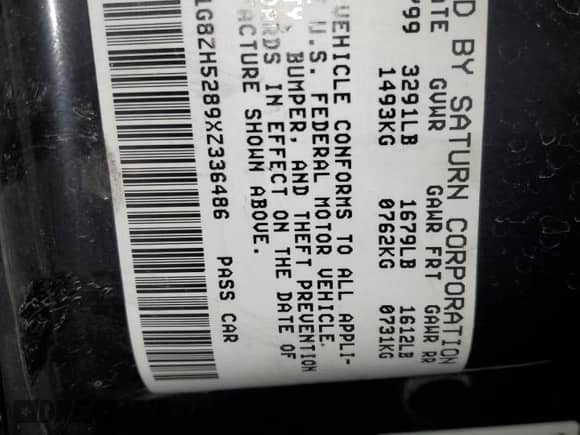 1999 Saturn SL with VIN 1G8ZH5289XZ336486, listed as a Copart auction lot 83240394 with Not provided miles and Non repairable. Bid and sale history available at DreamBid. Image 12.