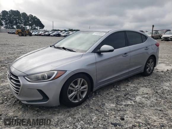 2017 Hyundai Elantra Limited with VIN 5NPD84LF8HH095505, listed as a Copart auction lot 81636585 with 108,255 mi miles and Salvage title. Bid and sale history available at DreamBid. Image 1.