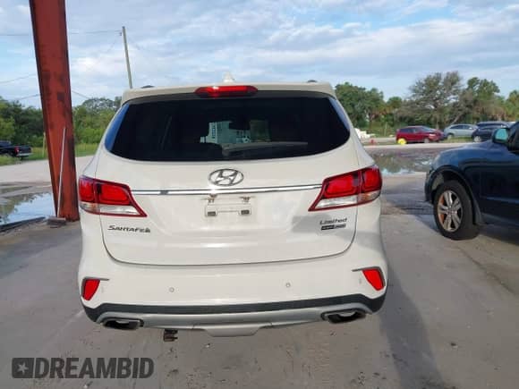 2017 Hyundai Santa Fe Limited Ultimate with VIN KM8SRDHF0HU170549, listed as a IAAI auction lot 43142599 with 126,299 mi miles and . Bid and sale history available at DreamBid. Image 16.