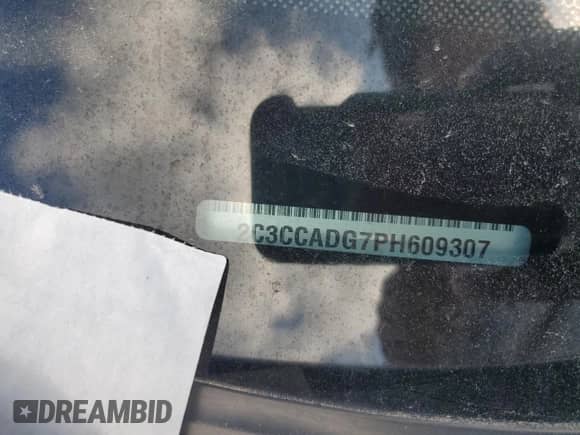 2023 Chrysler 300 Touring L with VIN 2C3CCADG7PH609307, listed as a Copart auction lot 56468485 with 13,608 mi miles and Salvage title. Bid and sale history available at DreamBid. Image 12.