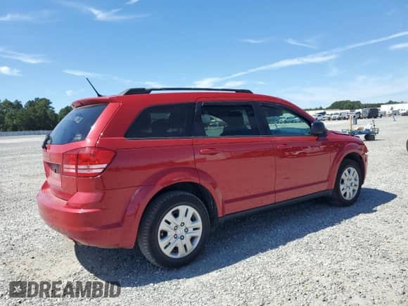 2017 Dodge Journey SE with VIN 3C4PDCAB4HT695294, listed as a Copart auction lot 70897945 with 92,016 mi miles and Salvage title. Bid and sale history available at DreamBid. Image 3.