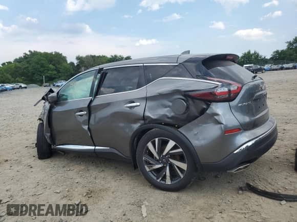2023 Nissan Murano SL with VIN 5N1AZ2CSXPC119536, listed as a Copart auction lot 62493295 with Not provided miles and Non repairable. Bid and sale history available at DreamBid. Image 2.