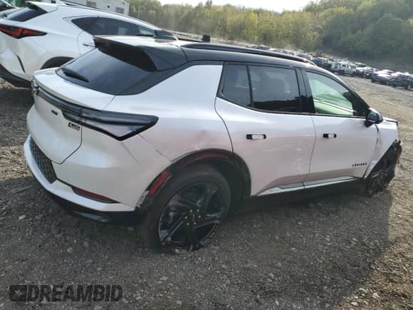 2025 Chevrolet Equinox EV RS с VIN 3GN7DSRR9SS216917, выставлен на аукционе Copart как лот 85280195 с пробегом 178 миль миль и Списание • Salvage title. История ставок и продаж доступна на DreamBid. Изображение 3.