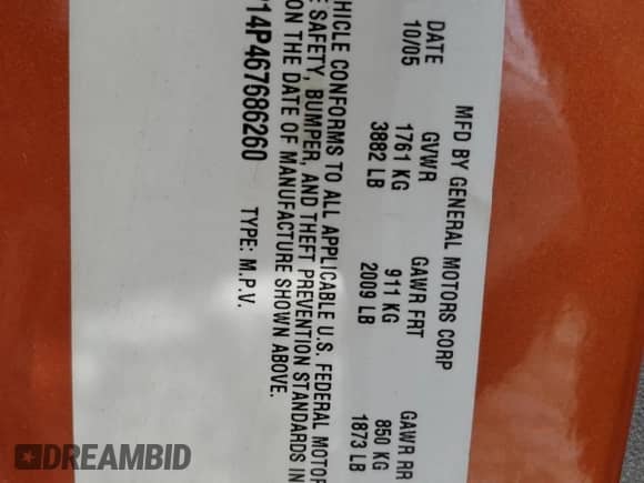 2006 Chevrolet Cobalt с VIN 1G1AP14P467686260, выставлен на аукционе Copart как лот 61463234 с пробегом 179 956 миль миль и Списание • Salvage title. История ставок и продаж доступна на DreamBid. Изображение 12.