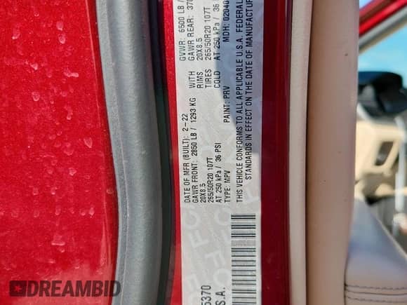 2022 Jeep Grand Cherokee Limited с VIN 1C4RJKBG7N8555370, выставлен на аукционе Copart как лот 84352735 с пробегом 76 679 миль миль и Списание • Salvage title. История ставок и продаж доступна на DreamBid. Изображение 14.