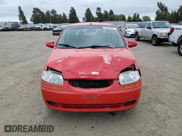 2006 Chevrolet Aveo LS z VIN KL1TD66676B674991, wystawiony jako Copart lot #54555505 z przebiegiem 198 580 mil mil oraz Szkoda całkowita • Salvage title. Historia ofert i sprzedaży dostępna na DreamBid. Obrazek 5.
