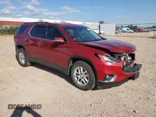 2019 Chevrolet Traverse LT Cloth z VIN 1GNEVGKW7KJ147213, wystawiony jako Copart lot #71449285 z przebiegiem 93 396 mil mil oraz Szkoda całkowita • Salvage title. Historia ofert i sprzedaży dostępna na DreamBid. Obrazek 4.