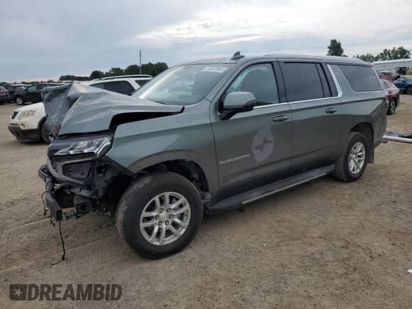 2023 Chevrolet Suburban LT with VIN 1GNSKCKD2PR164058, listed as a Copart auction lot 70387065 with 58,551 mi miles and Salvage title. Bid and sale history available at DreamBid. Image 1.