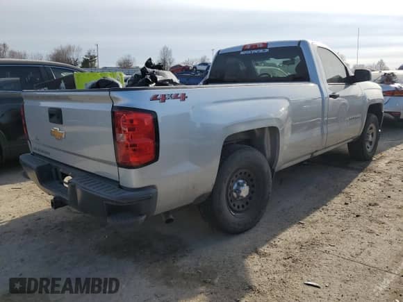 2018 Chevrolet Silverado 1500 Work Truck with VIN 1GCNKNEC7JZ145467, listed as a Copart auction lot 43839114 with 140,137 mi miles and Salvage title. Bid and sale history available at DreamBid. Image 3.