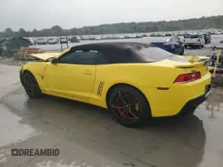 2015 Chevrolet Camaro LT z VIN 2G1FD3D34F9155615, wystawiony jako Copart lot #71740605 z przebiegiem 117 849 mil mil oraz Szkoda całkowita • Salvage title. Historia ofert i sprzedaży dostępna na DreamBid. Obrazek 2.