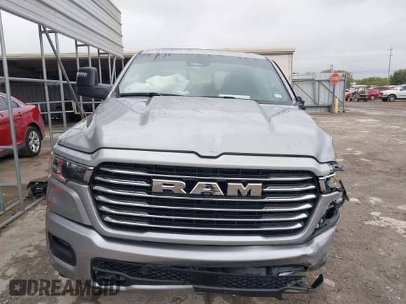 2025 Ram 1500 with VIN 1C6RREJP5SN601648, listed as a IAAI auction lot 41022685 with 2,383 mi miles and . Bid and sale history available at DreamBid. Image 12.
