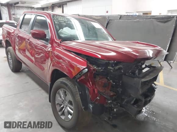 2025 Nissan Frontier SV with VIN 1N6ED1EJXSN608533, listed as a IAAI auction lot 42420640 with 1,953 mi miles and . Bid and sale history available at DreamBid. Image 1.