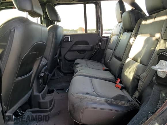 2021 Jeep Wrangler Unlimited Sahara High Altitude with VIN 1C4HJXEM0MW669053, listed as a Copart auction lot 77032134 with 41,133 mi miles and Salvage title. Bid and sale history available at DreamBid. Image 10.