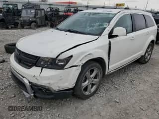 2017 Dodge Journey Crossroad Plus with VIN 3C4PDCGB7HT614599, listed as a Copart auction lot 52244255 with 98,797 mi miles and Salvage title. Bid and sale history available at DreamBid. Image 1.