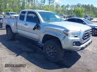 2023 Toyota Tacoma SR with VIN 3TYSZ5AN1PT110184, listed as a IAAI auction lot 42039959 with 19,421 mi miles and . Bid and sale history available at DreamBid. Image 1.