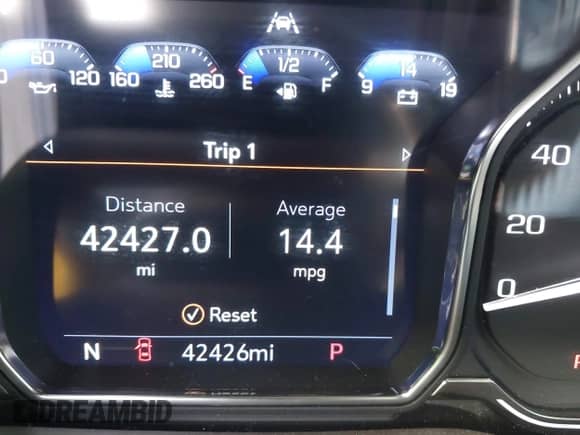 2022 GMC Sierra 1500 Denali with VIN 3GTP8FED9NG143697, listed as a IAAI auction lot 41306094 with 42,426 mi miles and . Bid and sale history available at DreamBid. Image 15.