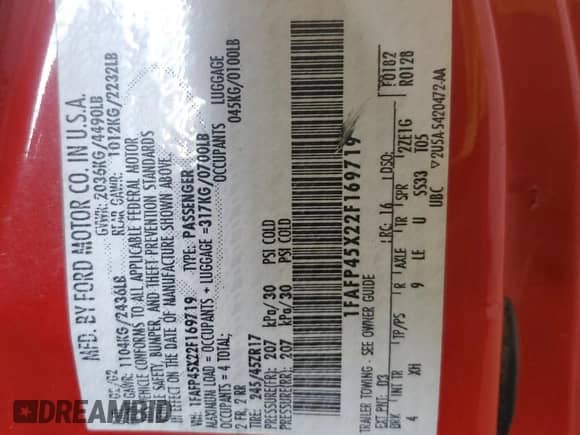 2002 Ford Mustang GT Deluxe z VIN 1FAFP45X22F169719, wystawiony jako Copart lot #67353635 z przebiegiem 138 581 mil mil oraz Szkoda całkowita • Salvage title. Historia ofert i sprzedaży dostępna na DreamBid. Obrazek 12.