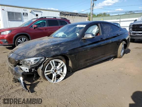 2019 BMW 4 Series 440i xDrive with VIN WBA4J7C55KBM74223, listed as a Copart auction lot 71527735 with Not provided miles and Salvage title. Bid and sale history available at DreamBid. Image 1.