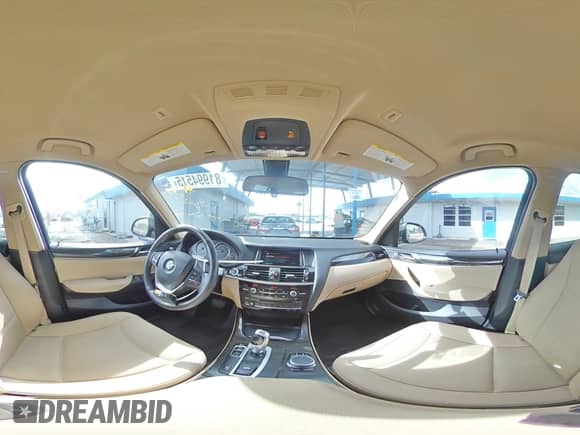 2017 BMW X3 sDrive28i with VIN 5UXWZ7C30H0V87597, listed as a Copart auction lot 81994515 with 78,114 mi miles and Salvage title. Bid and sale history available at DreamBid. Image 15.