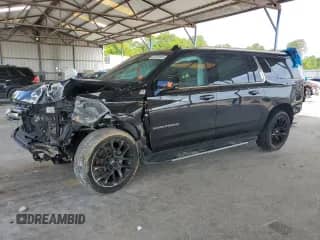 2023 Chevrolet Suburban LT z VIN 1GNSKCKD4PR406669, wystawiony jako Copart lot #58753945 z przebiegiem 41 969 mil mil oraz Szkoda całkowita • Salvage title. Historia ofert i sprzedaży dostępna na DreamBid. Obrazek 1.