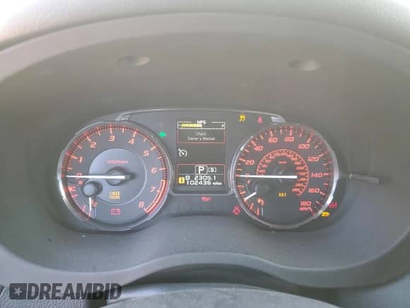 2015 Subaru WRX Premium with VIN JF1VA1D67F8828408, listed as a Copart auction lot 65070415 with 102,436 mi miles and Non repairable. Bid and sale history available at DreamBid. Image 9.